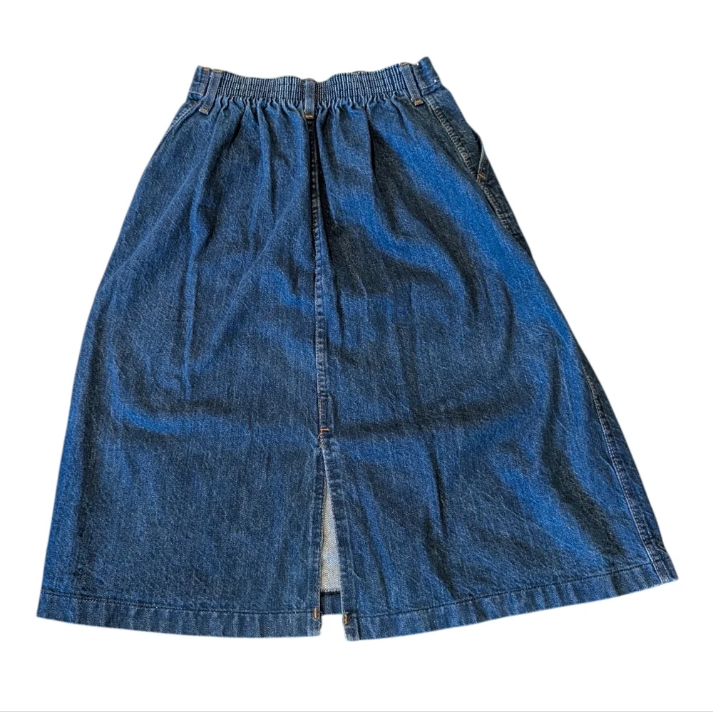 Male Vintage Denim Button-Down Skirt